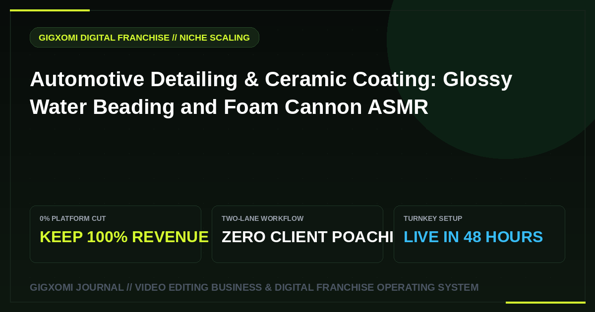 Automotive Detailing & Ceramic Coating: Glossy Water Beading and Foam Cannon ASMR