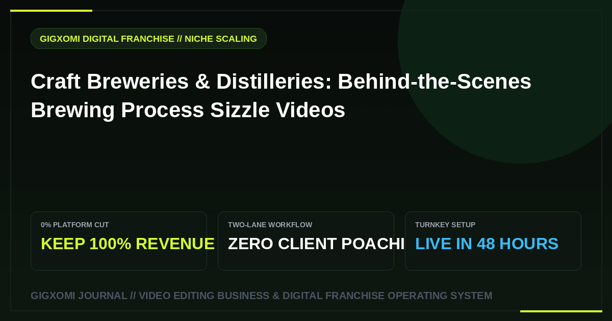Craft Breweries & Distilleries: Behind-the-Scenes Brewing Process Sizzle Videos
