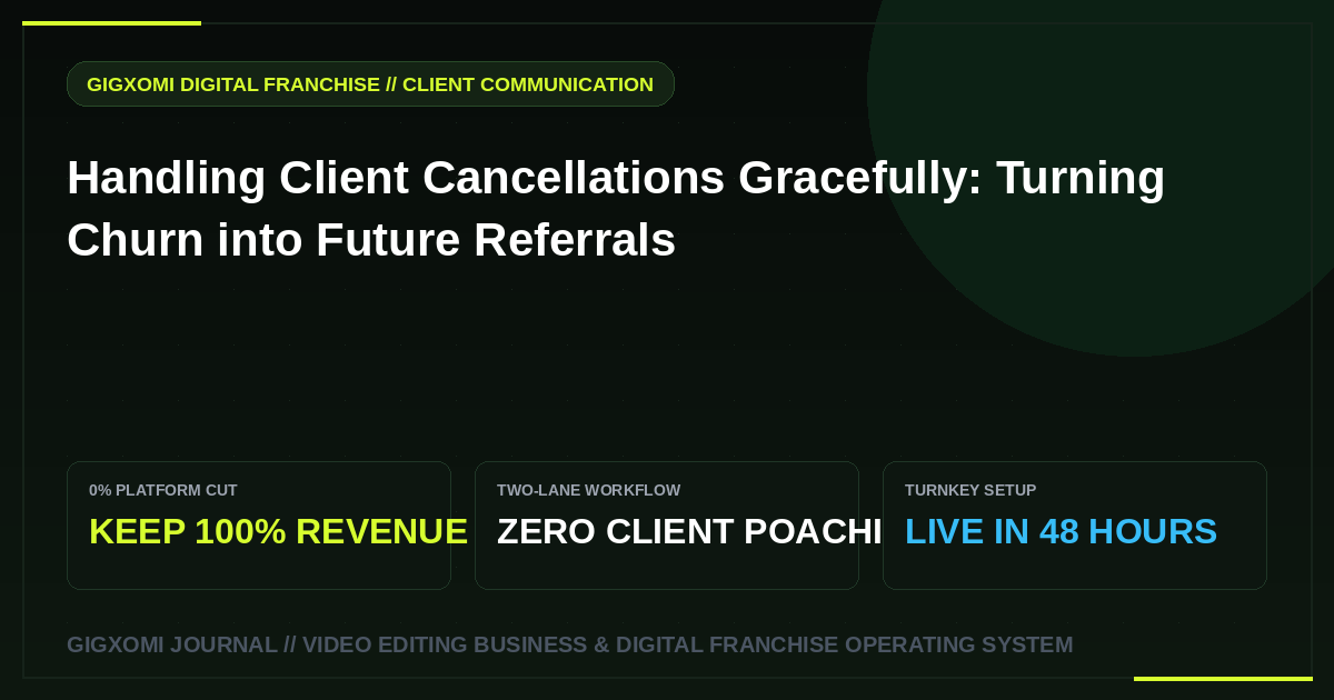 Handling Client Cancellations Gracefully: Turning Churn into Future Referrals