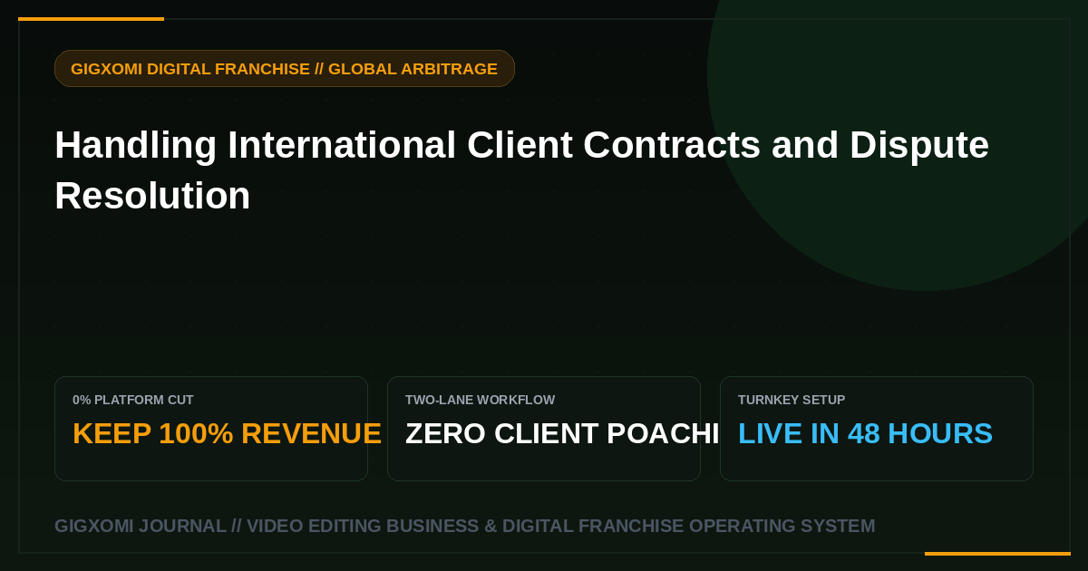 Handling International Client Contracts and Dispute Resolution