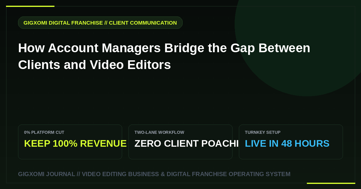 How Account Managers Bridge the Gap Between Clients and Video Editors