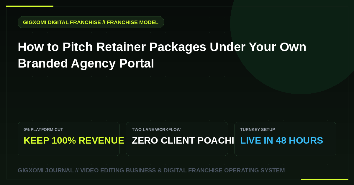 How to Pitch Retainer Packages Under Your Own Branded Agency Portal