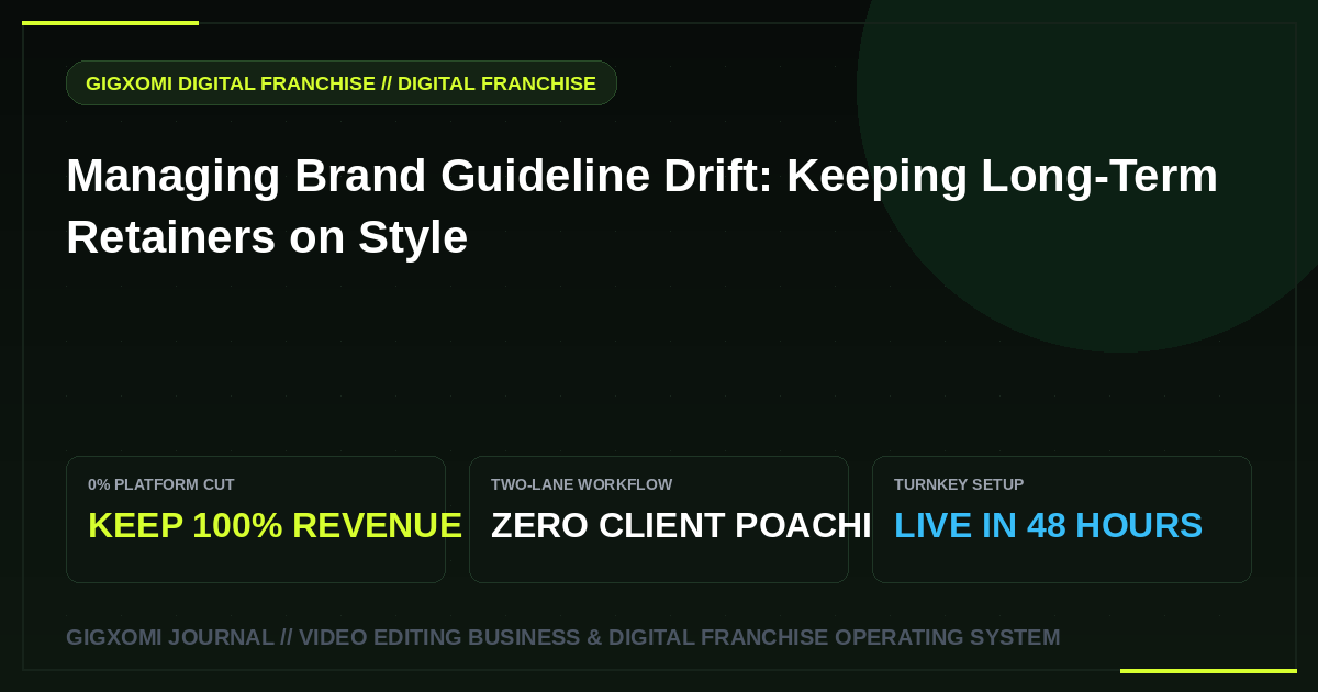 Managing Brand Guideline Drift: Keeping Long-Term Retainers on Style
