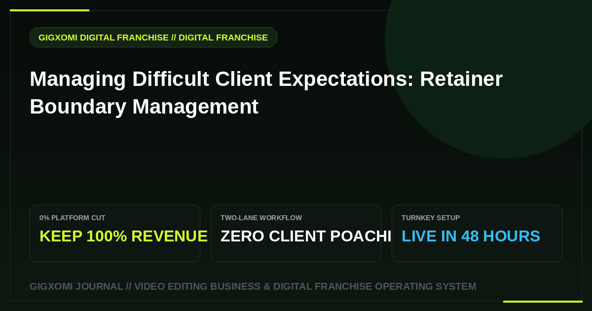 Managing Difficult Client Expectations: Retainer Boundary Management