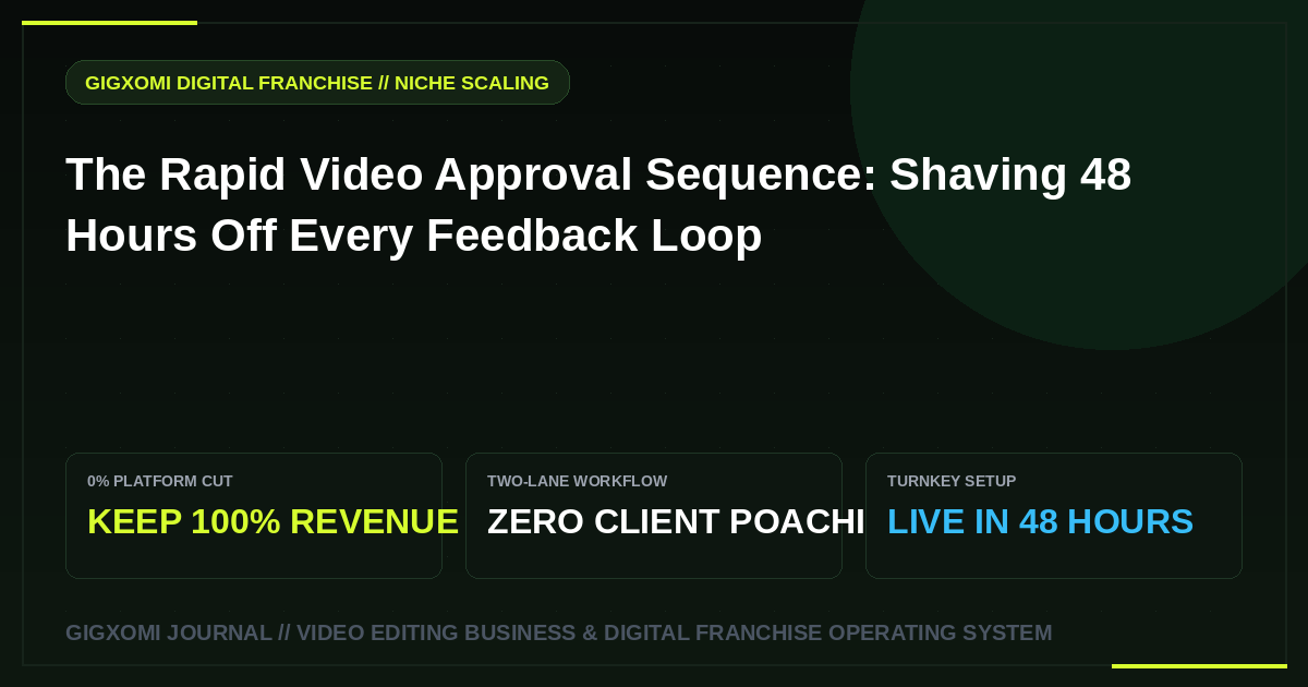 The Rapid Video Approval Sequence: Shaving 48 Hours Off Every Feedback Loop