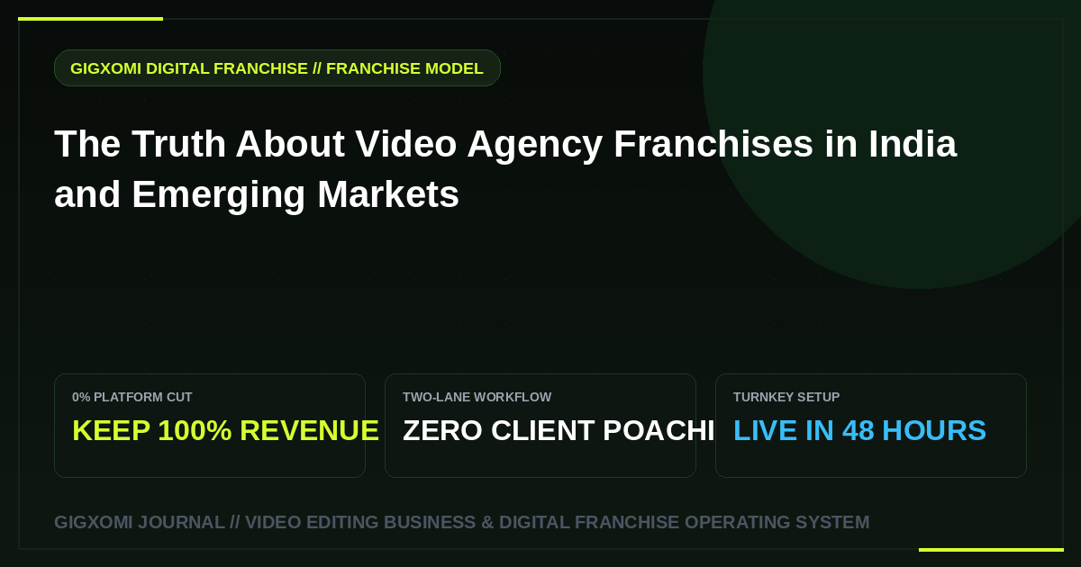 The Truth About Video Agency Franchises in India and Emerging Markets