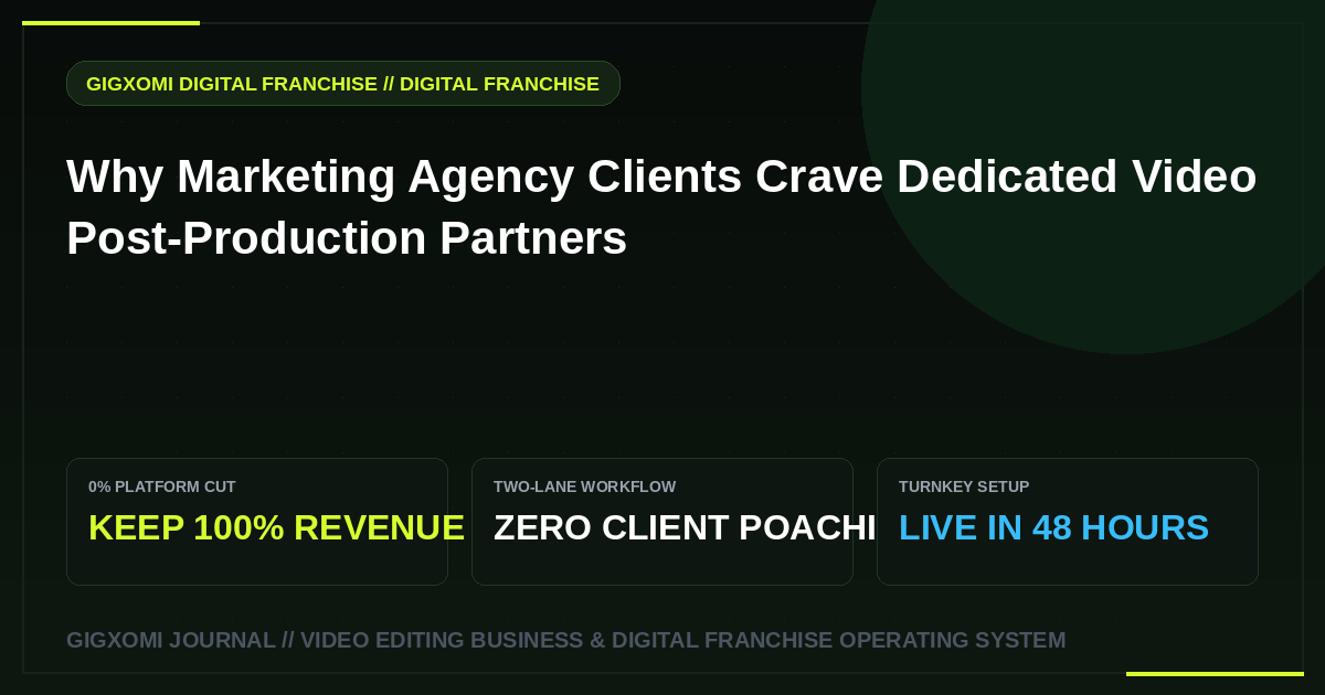 Why Marketing Agency Clients Crave Dedicated Video Post-Production Partners