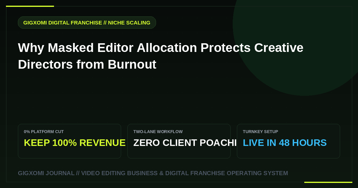 Why Masked Editor Allocation Protects Creative Directors from Burnout