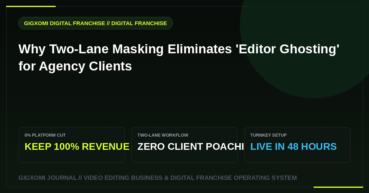 Why Two-Lane Masking Eliminates 'Editor Ghosting' for Agency Clients